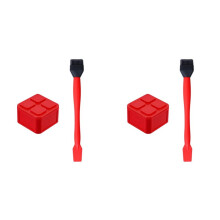 2X Silicone Glue Brush Kit Woodworking Glue Applicator Sealable Lid Glue Pod Portable DIY Hand Tool for Woodworking