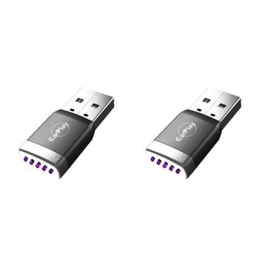 2X Adattatore Wireless CarPlay per Android Auto, Convertitore da USB Cablato A Wireless CarPlay, Plug & , Auto Connect per Auto