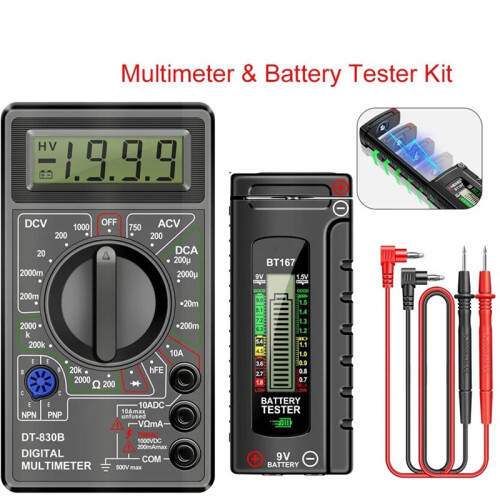 Handheld Digitale Multimeter Professionele Volt-Ampère-Ohm-Tester Voltmeter Ampèremeter Meter DT830B 1