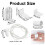 Replacement Roller Blind No Drilling17 mm Roller Blind Holder Window Double Roller Blind Clamp Holder Chain Hoist 6