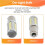 BA15S 12V White LED Sidelight Indicator Car Light Bulb 1156 P21W Silver 33-LED 4