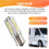 BA15S 12V White LED Sidelight Indicator Car Light Bulb 1156 P21W Silver 33-LED 6