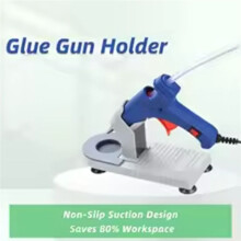 Glue Gun Holder Station with Suction Base Adhesive Tool Organizer for Workshop(Fits AnyBrand in the Right Size