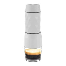 Portable Coffee Machine Manual Espresso Maker for Capsule & Ground Coffee for Camping Hiking Outdoor Travel Office Use
