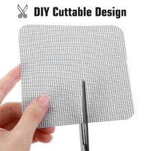 Window Screen Patch Repair Kit, 20 Pcs Self-Adhesive Screen Patches, Mesh Repair Patch for Window & Door Tears, (4"X4")