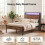 Levede Single Bed Frame Platform Storage Headboard Charging Station LED Lights 6