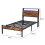 Levede Single Bed Frame Platform Storage Headboard Charging Station LED Lights 8