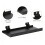 Wall-Mounted Storage Rack Panel Shelving, Metal Wall-Mounted Slat Shelf for Home 2