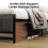 Levede Large Single Bed Frame Metal 90x200cm LED Headboard Charging Station 3