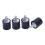 4pcs M4 Outside Inside Anti Vibration Rubber Buffer Insulator Attachment 15mmx15mm 2