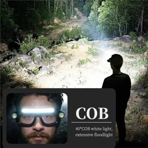 Multi Function 2 in 1 Glasses Goggle Light USB C Rechargeable Touch Control Headlamp Repair Work Emergency Lamp Hiking 1