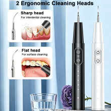 (Black) Dental Scaler Teeth Tartar Remover Dental Plaque Calculus Removal Tartar Eliminator Ultrasound Dental Tartar Cleaning