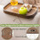 Multi-Purpose Tray Storage Tray Sofa Handrail Special Storage Tray Remote Control Snacks and Beverage Placement Storage Square Brown 3