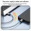 USB C to USB B 2.0 Printer Cable Braided Printer Scanner for SSD Enclosure, Blu-Ray Drives, Printers, Fax Machines 3.0m 10