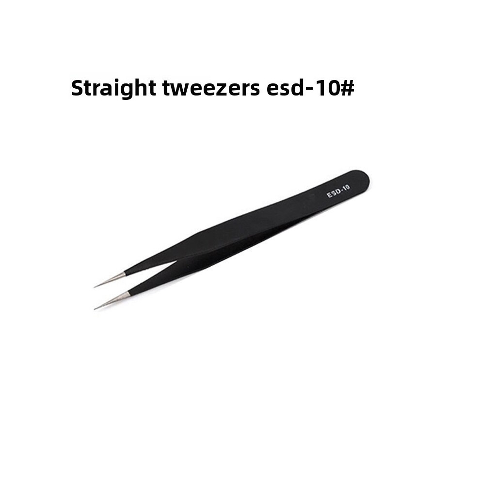 (Straight) Stainless Pointed Steel Tweezers Professional Tweezers Cosmetic Precision