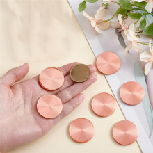 10pcs Copper Round Disc Blanks Copper Metal Round Plate, 40mm Rose Gold Engravable Metal Stamping Blanks for DIY Crafts