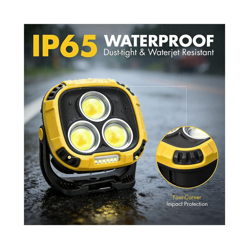 Magnetic Work Light Rechargeable,Light,Waterproof,Portable Work Light For Car Repair,Job Site Lighting,Emergency 4713873582950