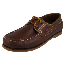 (Tan, UK 10) Mens Catesby Casual Deck Shoe - Hector