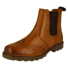 (Tan, UK 10) Mens Catesby Casual Brogue Dealer Boots CX02AB