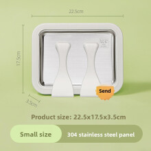 (White,22.5x17.5cm)Macchina per yogurt fritto fatta in casa piastra fredda istantanea ideale per fare gelato laminato