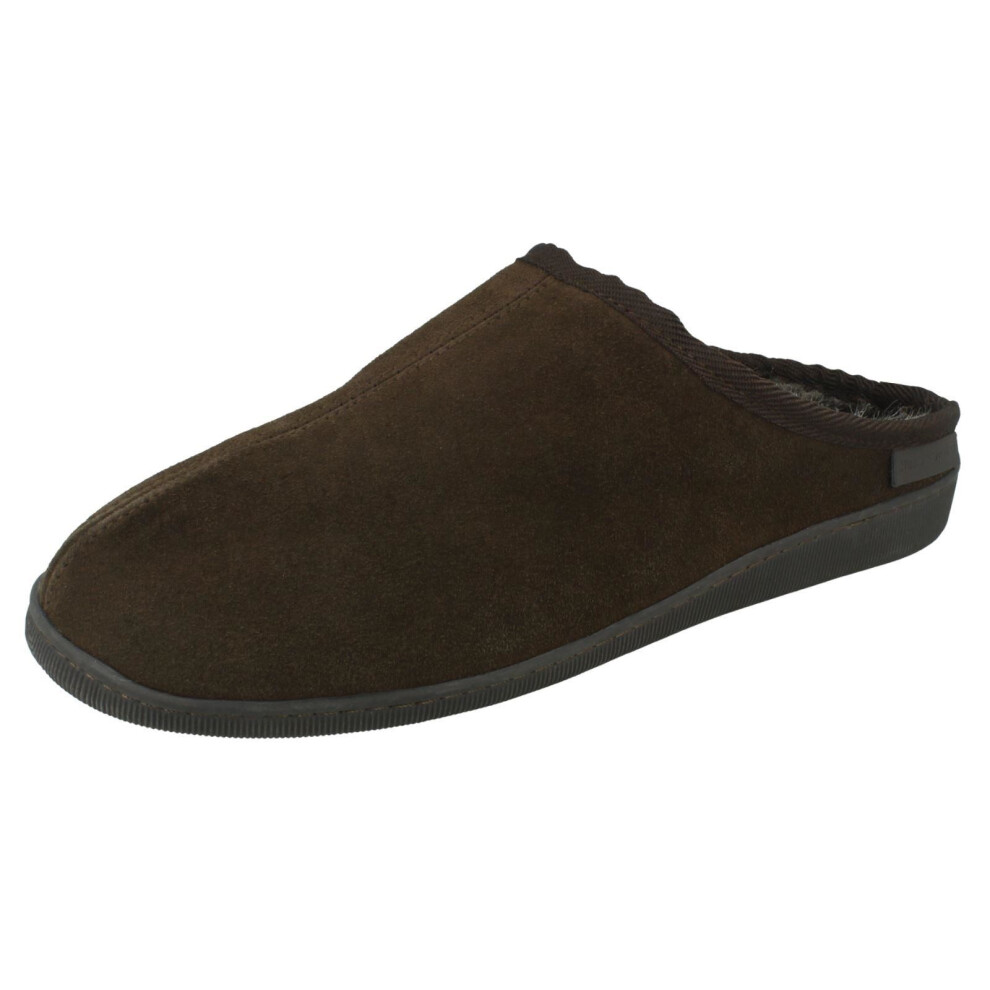 Hush Puppies (Brown, Uk 8) Mens Mule Memory Foam Slippers Ashton Slipper