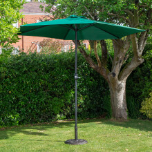 Samuel Alexander 2.7m Havana Garden Patio Parasol with Crank Handle in Green
