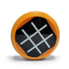 (Orange) [Mini Portable | 4 Game Modes] Mini Portable 1 Tic-Tac-Toe Game Console | 4 Game Modes | Memory/Battle/Speed/Level-Breaking