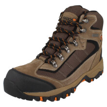 (Brown, UK 12) Mens Nevadosxp Lace Up Leather Walking Boots with Memory Foam Insoles - Lakewood