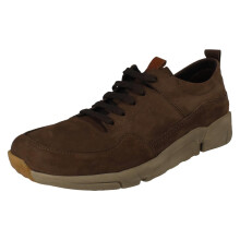 (Brown, UK 10) Mens Padders Lace Up Nubuck Trainers - Max