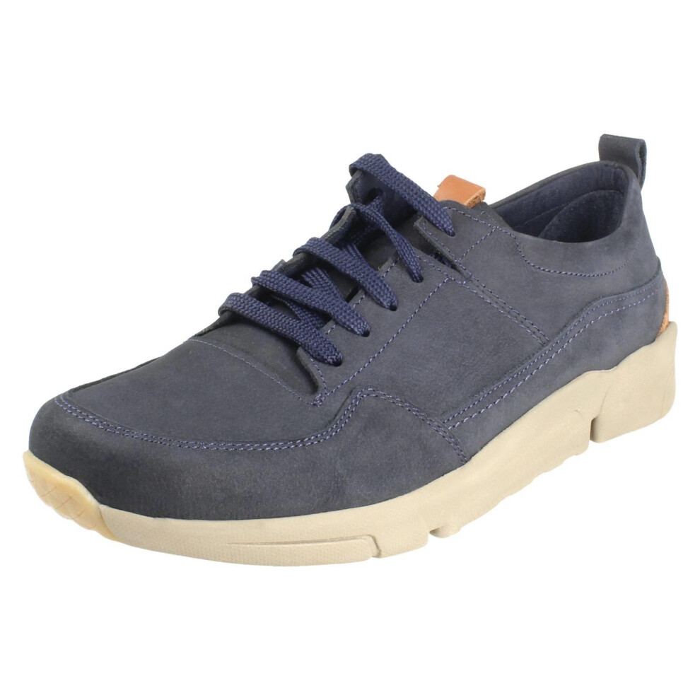 Padders (Navy, Uk 8) Mens Lace Up Nubuck Trainers - Max