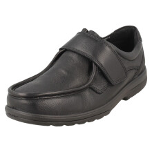 (Black, UK 7.5) Mens Padders Casual Moccasin Shoes - Donald