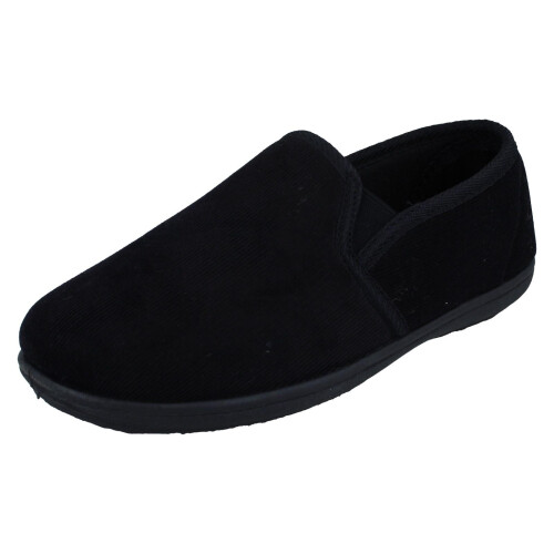Padders (Black, UK 8) Mens Padders Full Slippers - Edward