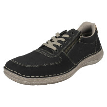 (Blue, UK 9) Mens Rieker Zip Detailed Extra Wide Fitting Shoes 03030