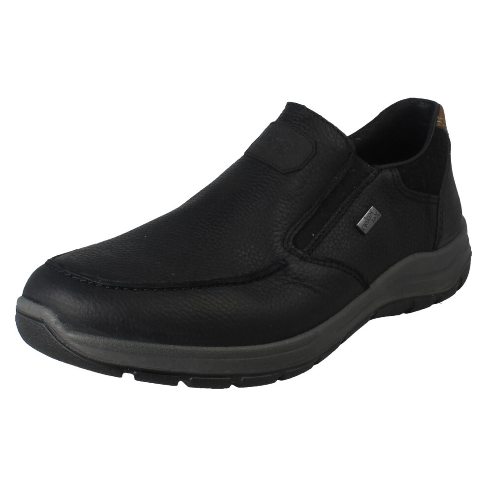 Rieker (Black, Uk 9) Mens Smart Casual Extra Wide Slip On Shoes 03651