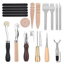 Leather Working Kit Leather, Sewing Accessories, Stitching Punching Cutting Carving, for Stitching Punching Cutting