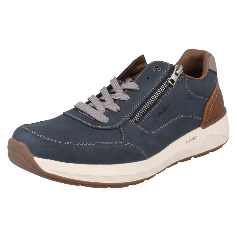 Rieker (Blue, Uk 11) Mens Extra Wide Casual Shoes 11504