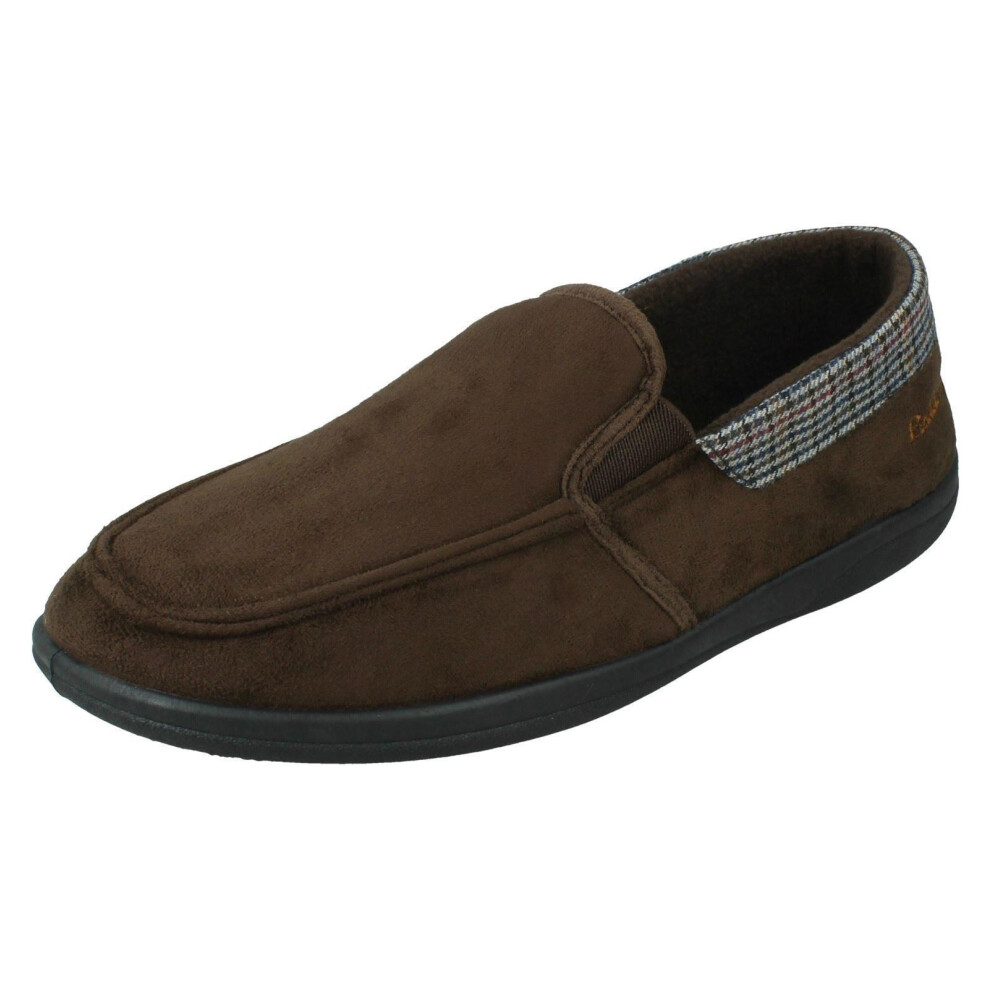 Padders (Brown, Uk 7) Mens Slip On Memory Foam Slippers - Stan