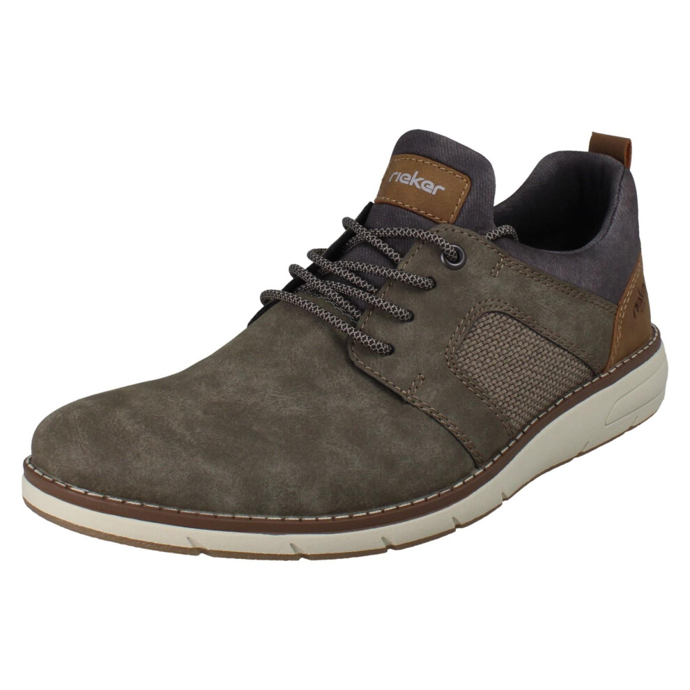 Rieker (, Uk 12) Mens Casual Lace Up Shoes 11351 Brown
