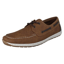 (Brown, UK 10.5) Mens Rieker Boat Shoes 08816