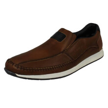 (Brown, UK 11) Mens Rieker Antistress Slip On Shoes 11962
