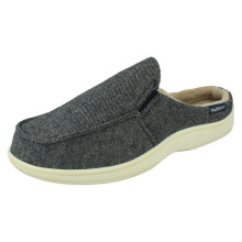 (Blue Hounds Tooth, UK 9) Mens Padders Machine Washable Slippers - Tom