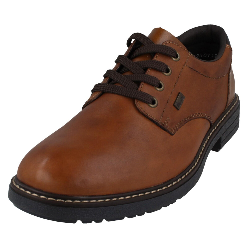 Rieker (, Uk 10.5) Mens Casual Lace Up Shoes With Tex 33101 Brown