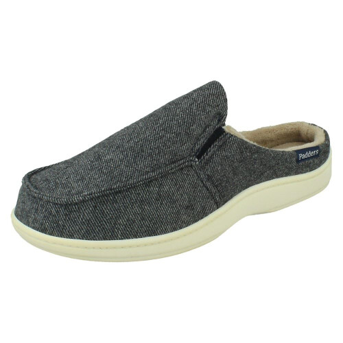 Padders (Navy Combi, UK 7) Mens Padders Machine Washable Slippers - Tom