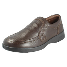(Brown, UK 7) Mens Padders Slip On Shoes - Leo