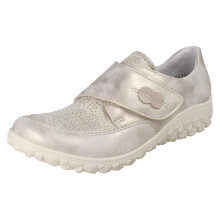 (Beige, UK 5) Ladies Rieker Hook And Loop Shoes 59552