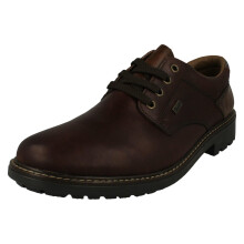 (Brown, UK 11) Mens Rieker Lace Up Rieker-Tex Shoes F4611