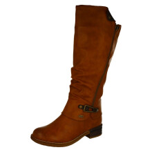 (Brown, UK 4) Ladies Rieker Knee High Boots Warm Lining With Rieker Tex 94652