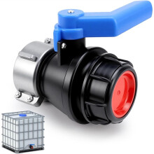 IBC Tank Accessories IBC Adapter Valve 60 mm to 62 mm Stopcock Tank Adapter, for Rainwater Tank,Rain Butt,Container