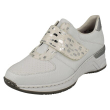 (White, UK 7.5) Ladies Rieker Wedge Heeled Trainers N4354