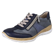 (Blue, UK 5) Womens Rieker Detailed Trainers With Side Zip N4221